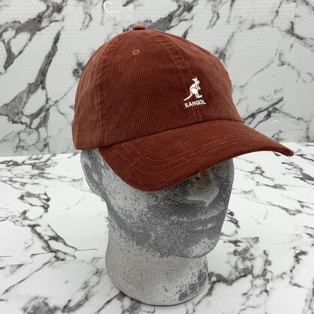 Men’s Kangol Rust Corduroy Baseball Cap NWT